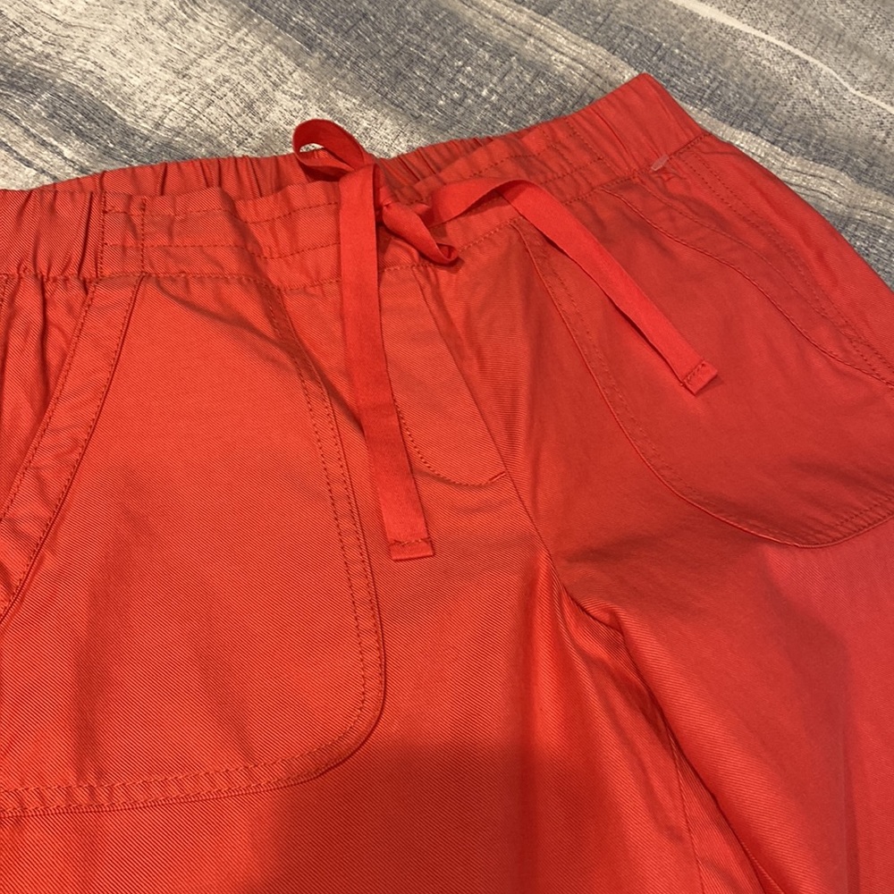 Talbots drawstring, roll tab pants